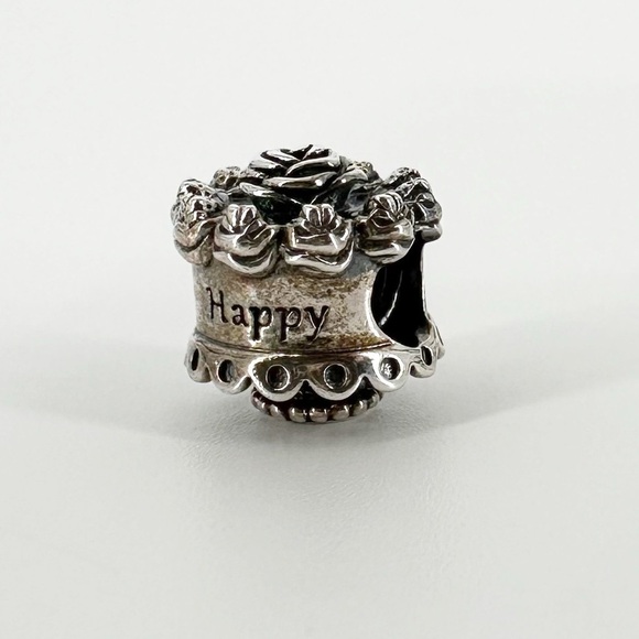 Authentic Pandora Charm HAPPY BIRTHDAY CAKE  791289 RETIRED - Picture 1 of 4